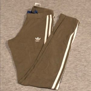 Light Olive/Grey Classic Adidas Leggings